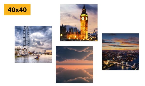 Set tablouri Londra romantică de noapte