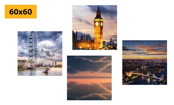 Set tablouri Londra romantică de noapte