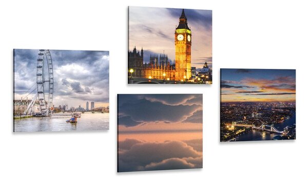 Set tablouri Londra romantică de noapte