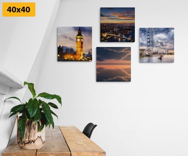 Set tablouri Londra romantică de noapte