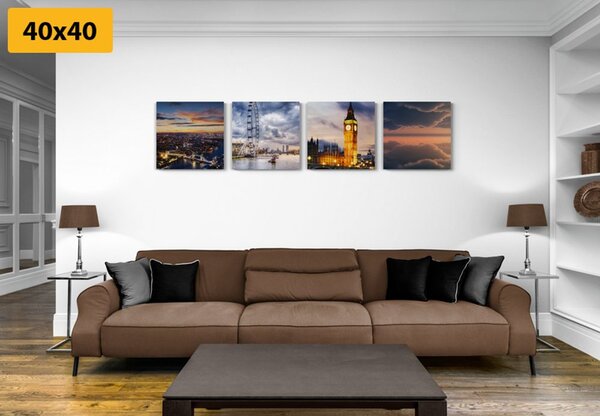 Set tablouri Londra romantică de noapte