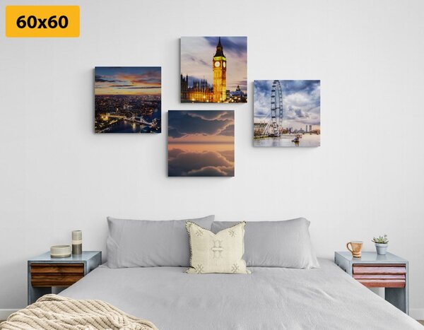 Set tablouri Londra romantică de noapte