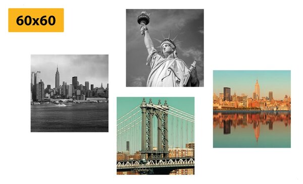 Set tablouri combinație interesantă orașului New York