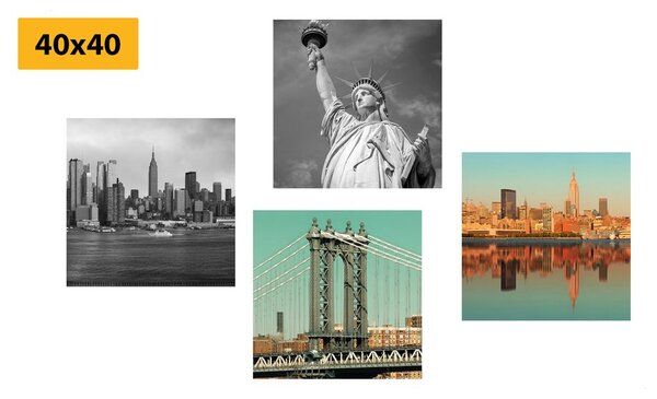 Set tablouri combinație interesantă orașului New York