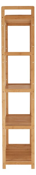 Etajera FIORE TIP 3, bambus natural lacuit, 53x26x128 cm