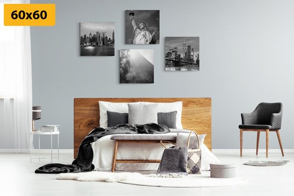 Set tablouri New York în alb-negru