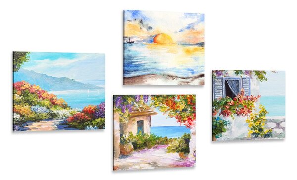 Set tablouri răsărit de soare la mare