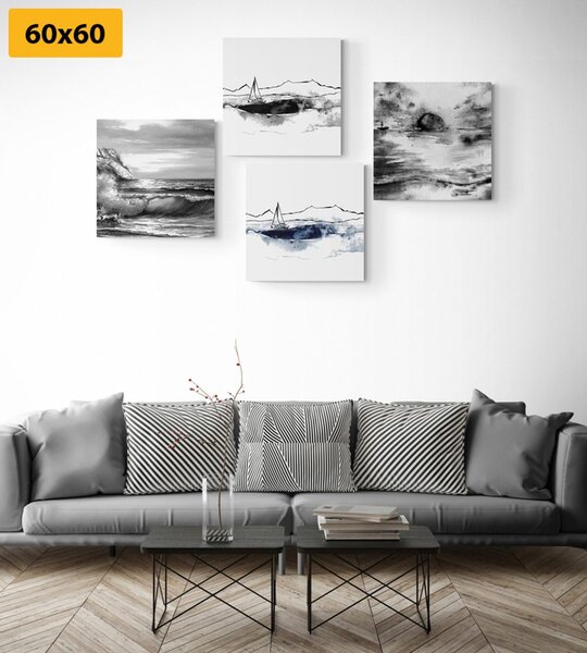 Set tablouri mare în imitație de pictură în ulei