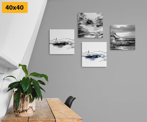 Set tablouri mare în imitație de pictură în ulei