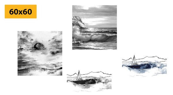Set tablouri mare în imitație de pictură în ulei