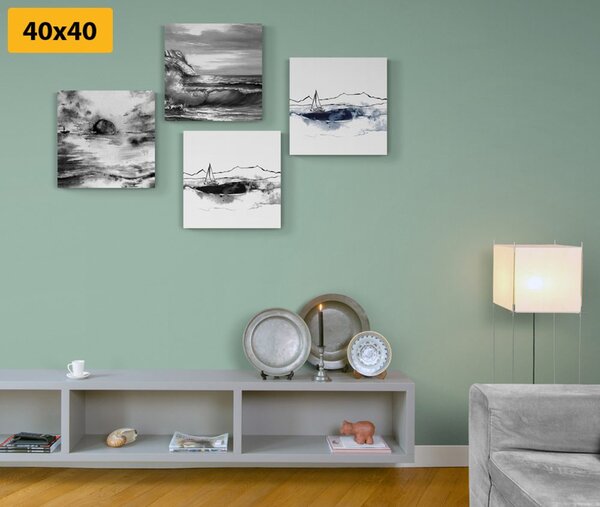 Set tablouri mare în imitație de pictură în ulei