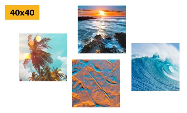 Set tablouri peisaj feeric marin