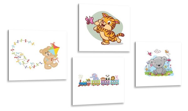 Set tablouri animăluțe colorate