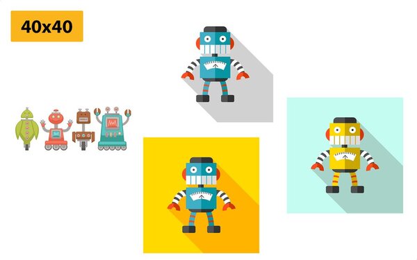 Set tablouri pentru iubitorii de roboți pentru copii