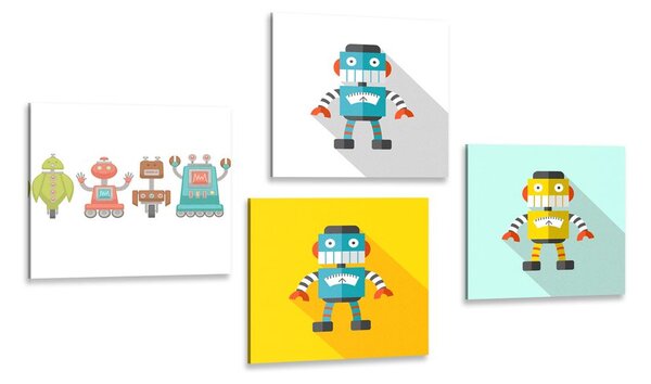 Set tablouri pentru iubitorii de roboți pentru copii