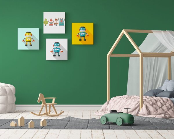 Set tablouri pentru iubitorii de roboți pentru copii