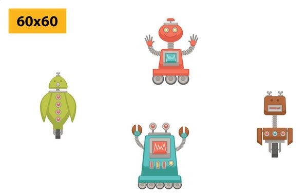 Set tablouri echipă de roboți