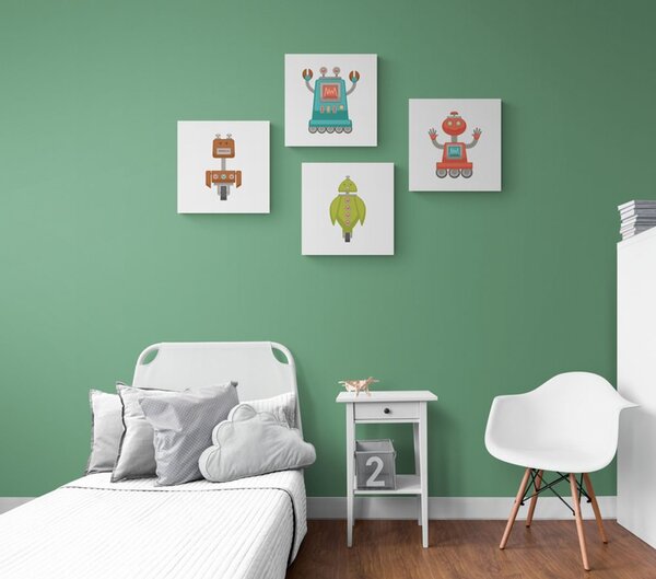 Set tablouri echipă de roboți