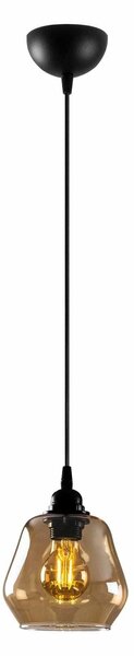 Lustra GOLD 030, negru/auriu, metal/sticla, 15x30-110 cm