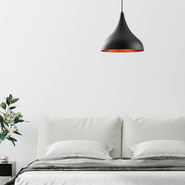 Lustra BERCESTE N-1390, negru, metal, 41x133 cm