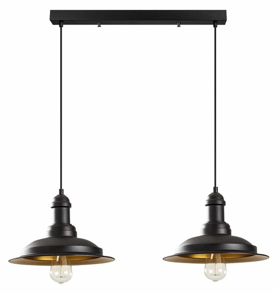 Lustra SAGLAM 3776, negru, metal, 62x30x38-128 cm