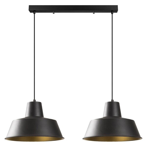 Lustra SAGLAM 3738, negru, metal, 62x30x38-120 cm