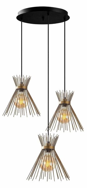 Lustra KIRPI 3086, metal, 63x63x48-128 cm