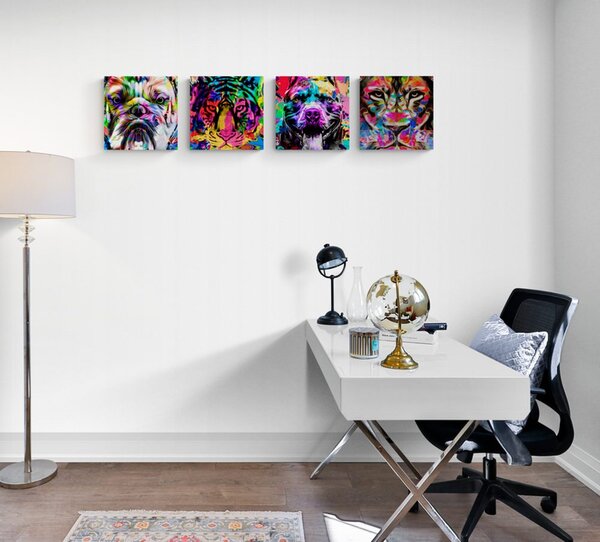 Set tablouri în stilul interesant pop art