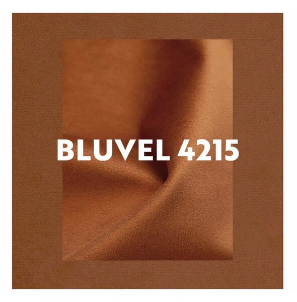 Fotoliu CARMEN, stofa catifelata caramiziu - Bluvel 4215, 72x75x99 cm
