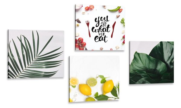 Set tablouri pentru bucătărie în design unicat
