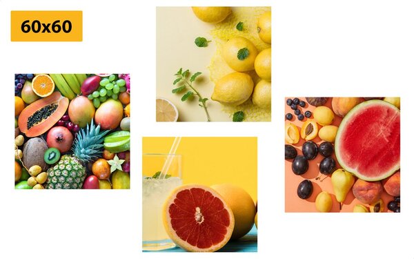 Set tablouri fructe variate