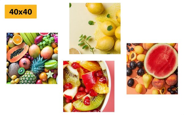 Set tablouri fructe suculente