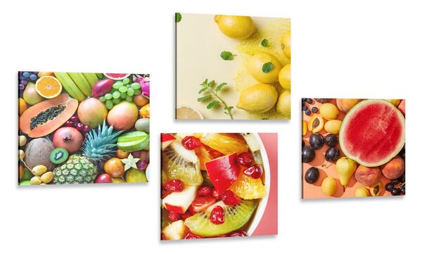 Set tablouri fructe suculente