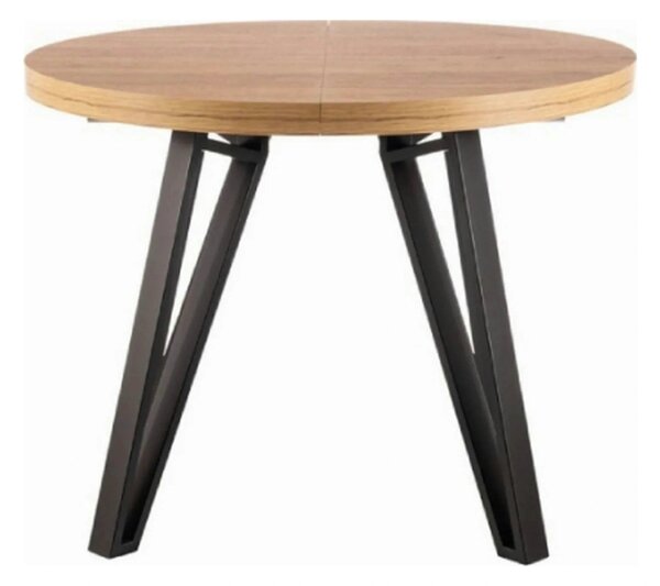 Masa rotunda 100 GALAXY, stejar artisan/negru, PAL laminat/metal