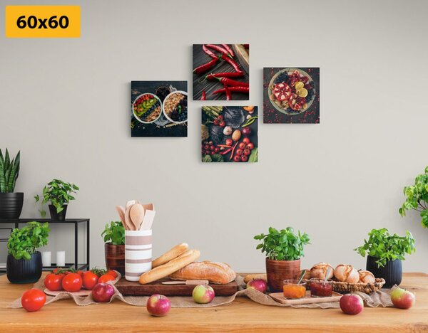 Set tablouri gustări delicioase