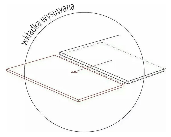 Masa extensibila WESTIN, negru, sticla/metal, 160-240x90x77 cm