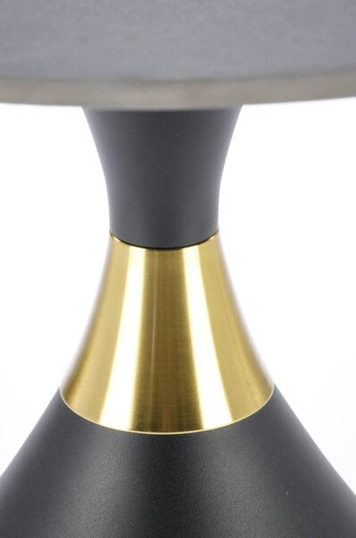 Masuta de cafea metal/ceramica SCALITA, negru cu efect de marmura/auri