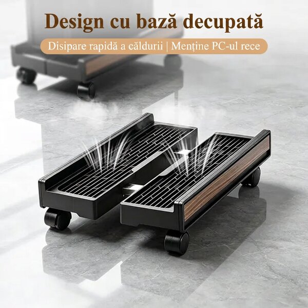 Towercart™ Suport Pentru Turn Pc Extensibil și Mobil
