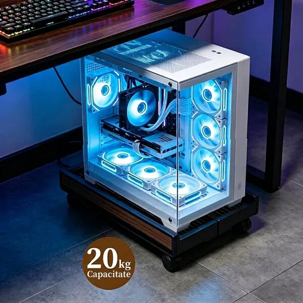 Towercart™ Suport Pentru Turn Pc Extensibil și Mobil