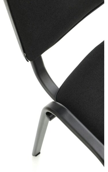 Scaun ISO, negru, stofa, 53x55x82 cm
