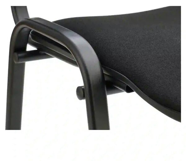 Scaun ISO, negru, stofa, 53x55x82 cm