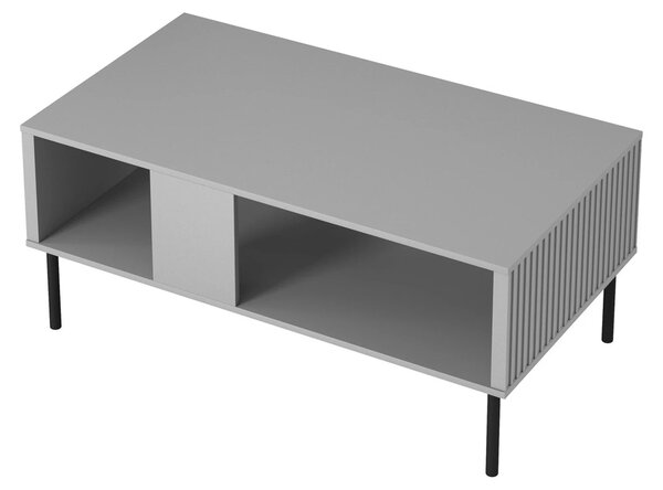 Masuta ASENSIO, gri mat/negru, PAL laminat, 100X60X48 cm