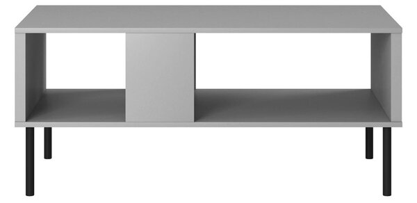 Masuta ASENSIO, gri mat/negru, PAL laminat, 100X60X48 cm