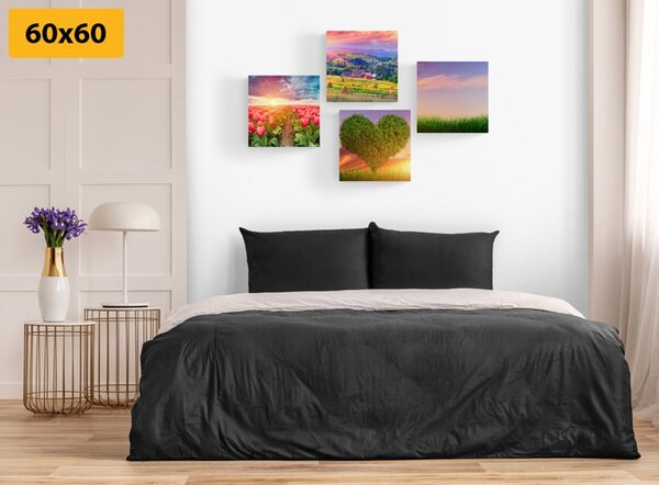 Set tablouri natura în culori pastelate