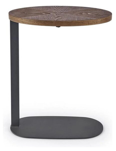 Masuta cafea DELPHI, nuc/negru, 48x26x58 cm