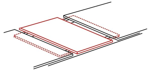 Masa extensibila PRESTO, stejar artisan/negru, PAL laminat, 140/218x80