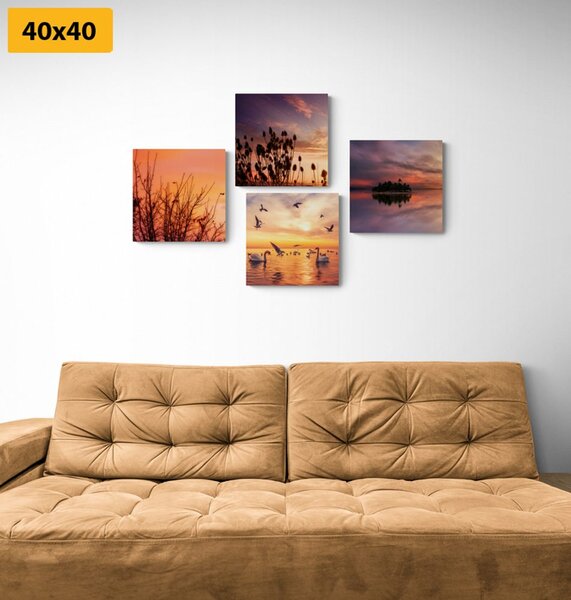 Set tablouri natura în design romantic