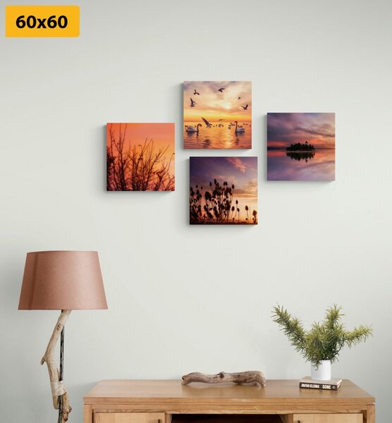 Set tablouri natura în design romantic
