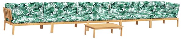 Set canapea grădină din paleți perne 6 piese, lemn masiv acacia