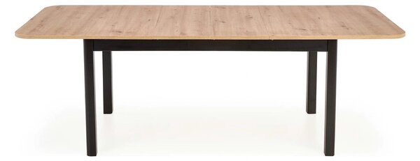 Masa extensibila FLORIAN, stejar artisan/negru, PAL furniruit, 160/228